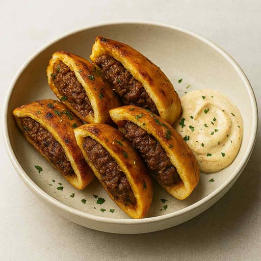 Crispy Arayes—Middle Eastern Meat-Stuffed Pitas image