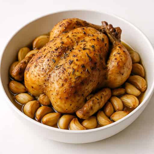Garlic Roast Chicken with 40 Cloves (Chef RV) Image