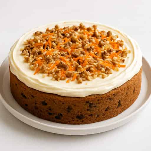 Moist Whole Wheat Carrot Cake with Cream Cheese Frosting Image