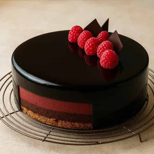 Image of Dark Chocolate & Raspberry Silk Entremet