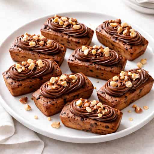 Chocolate Praline Tiger Financiers