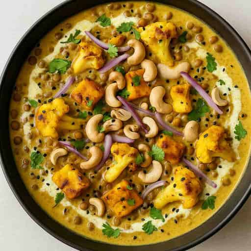 Creamy Lentil & Tofu Korma—43g Protein Hit