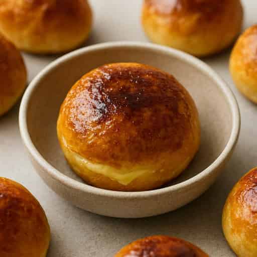 Image of Creme Brulee Custard Pudding Brioche Buns ✨