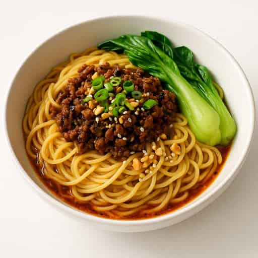 Spicy Sichuan Dan Dan Noodles with Pork & Sesame Image