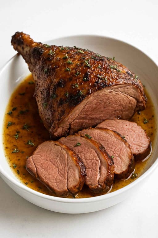 Easy Honey-Mustard Leg of Lamb image