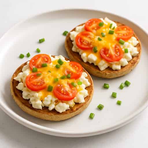 Eggs and Tomato Breakfast Melts