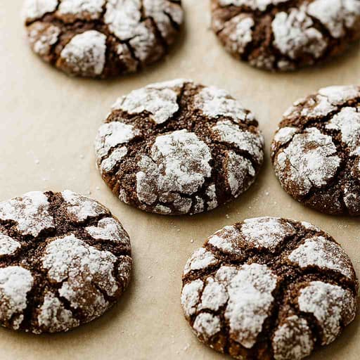 Extra Crackly Double Chocolate Crinkle Cookies 🍫 image
