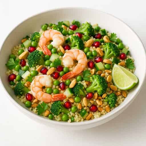 Green Tabbouleh with Shrimp Image