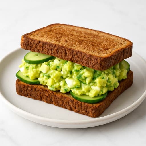 Healthy Avocado-Egg Salad Sandwich image