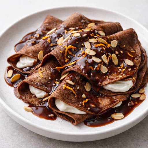 High-Protein Chocolate Orange Crepes image