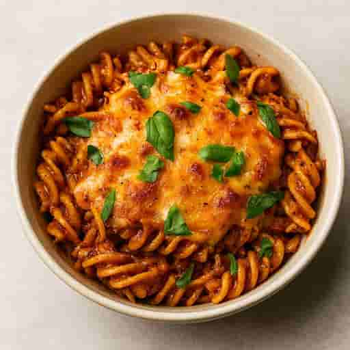 High-Protein Gochujang Tuna Pasta Bake (Creamy & Spicy!)