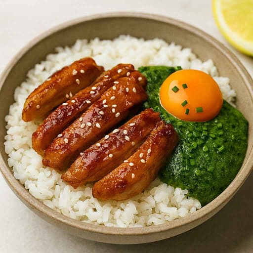 High-Protein Miso Chicken & Spinach Rice (30-Minute Meal) image