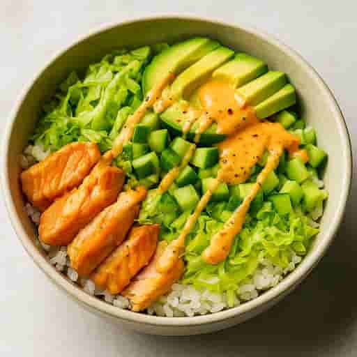 High-Protein Salmon Power Bowl 🥗—Fuel Up with 66g Protein!