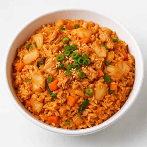 Spicy Korean Kimchi Tuna Fried Rice — 15-Minute Comfort Bowl Image