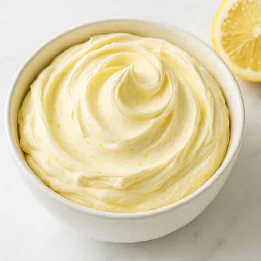 Image of Silky Lemon Italian Meringue Buttercream Frosting