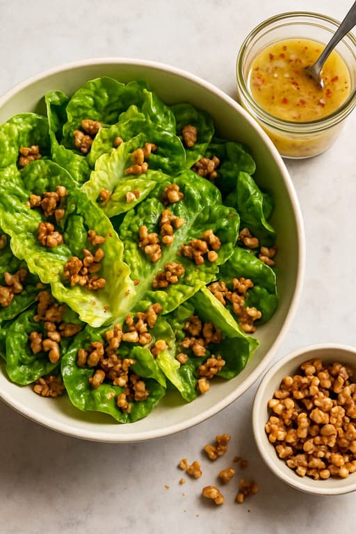 Refreshing Little Gem Salad with Champagne Vinaigrette image