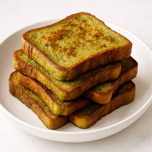 Fluffy Matcha French Toast with a Japanese Twist Image