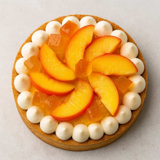 Peach Tart with Ice Tropez Gelée – Summer Bliss image