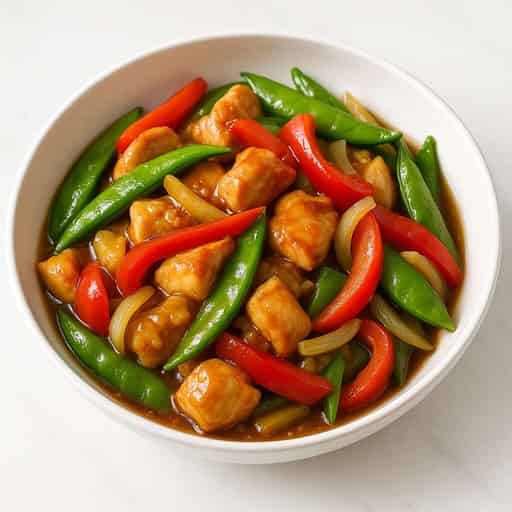 Pineapple-Soy Stir-Fried Chicken Image