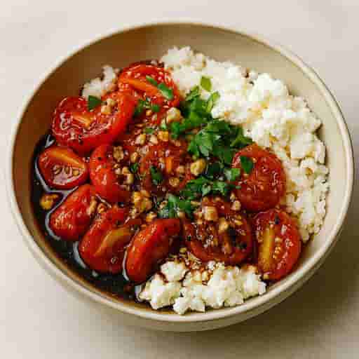 Roasted Cherry Tomato Meze with Smashed Feta Image