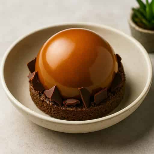 Image of Salted Caramel Dome Entremet — Glossy, Elegant & Irresistible