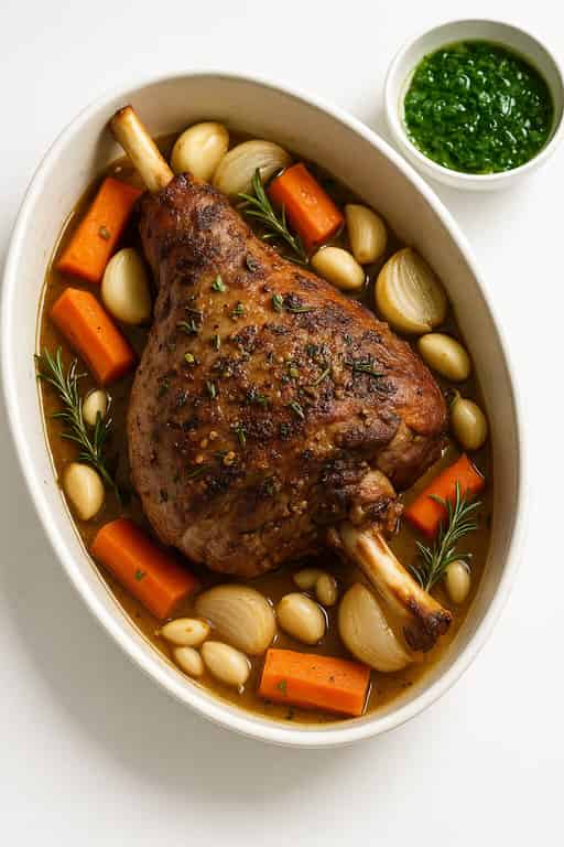 Slow-Roasted Leg of Lamb Image