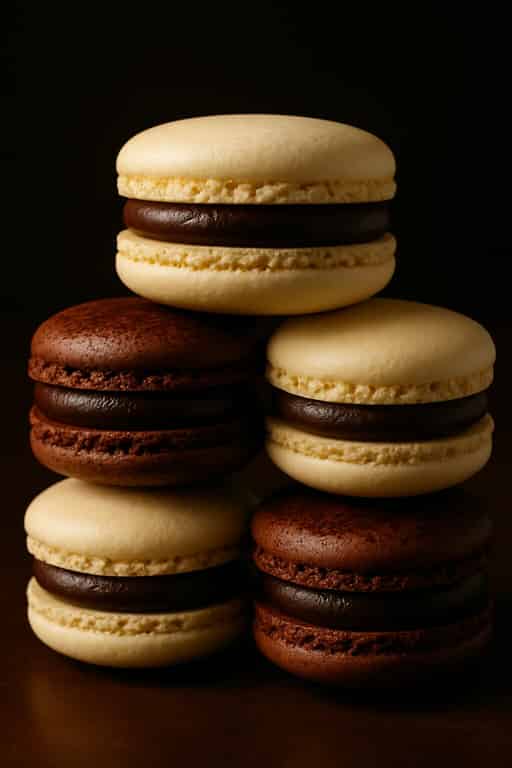 Smoked Salt Butter Ganache Macarons Image