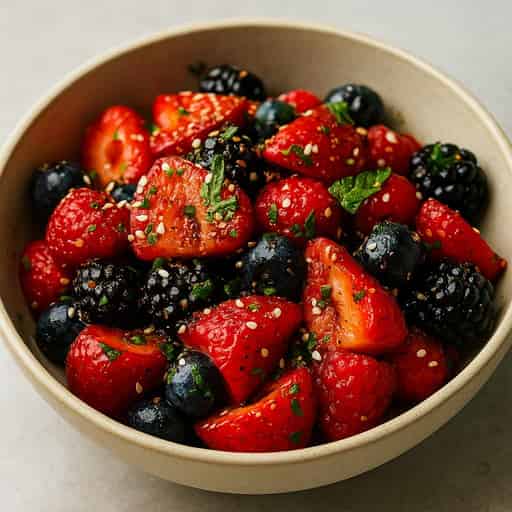 Spicy Berries Salad 🍓🫐—Sweet, Tangy & Refreshingly Bold