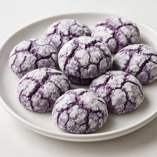 Soft and Chewy Ube Crinkles image