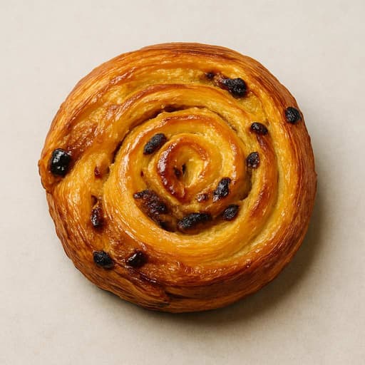 Bakery-Style Raisin Rolls with Pastry Cream Swirl image