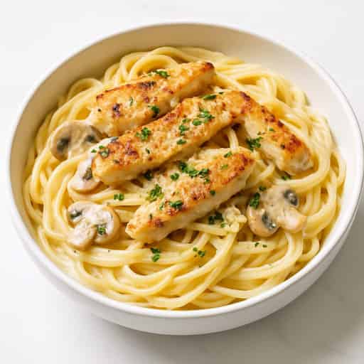 Category image for Creamy Chicken Alfredo Pasta with Mushrooms