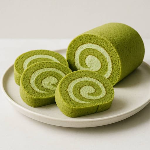 This Fluffy Matcha Roll Cake is So Good, You’ll Want the Whole Thing to Yourself image