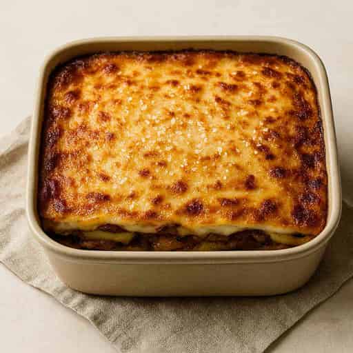 Category image for Layered Greek Moussaka with Silky Béchamel