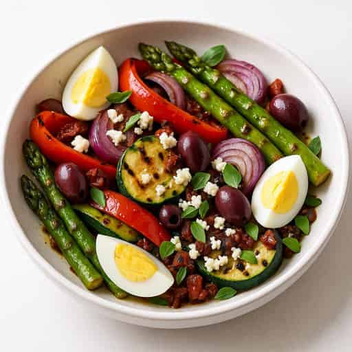 Category image for Grilled Mediterranean Salad with Sun-Dried Tomato Vinaigrette