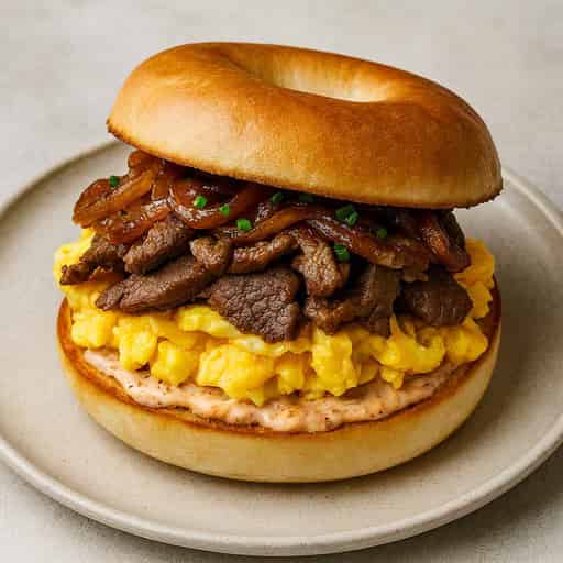 Category image for Ultimate Steak & Eggs Bagel Sandwich 🥯🔥 (Brunch Hero Style)