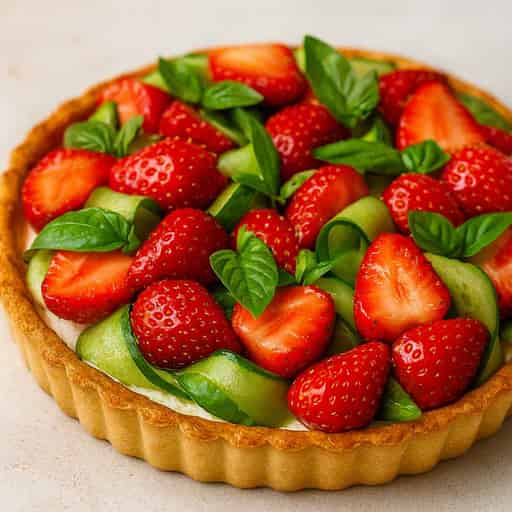 Category image for Strawberry–Cucumber Basil Tart (Fresh & Bold)