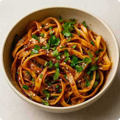 Category image for Szechuan Garlic Chilli Oil Noodles — Fiery, Fragrant & Ready in 30 Minutes