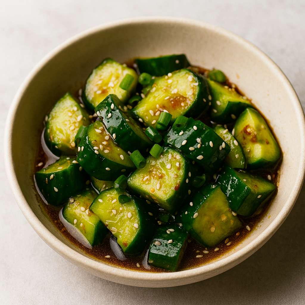 Crunchy Asian Cucumber Salad 🥒✨ (10-Minute Side Dish)