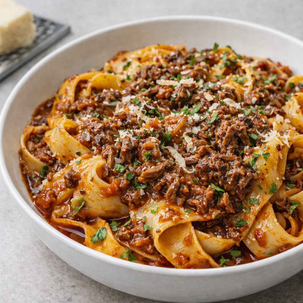 Beef Short Rib Ragu with Pappardelle