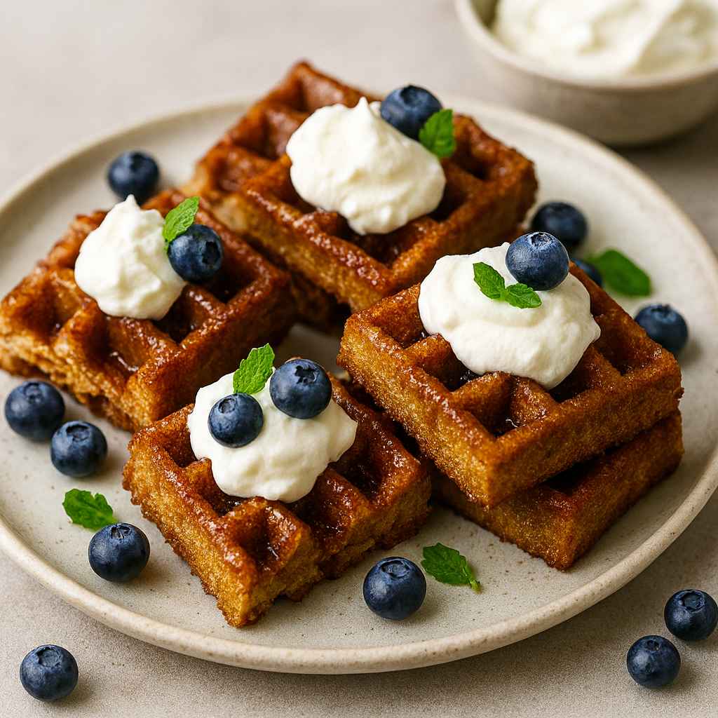 Brown Butter Vanilla Waffle Bars