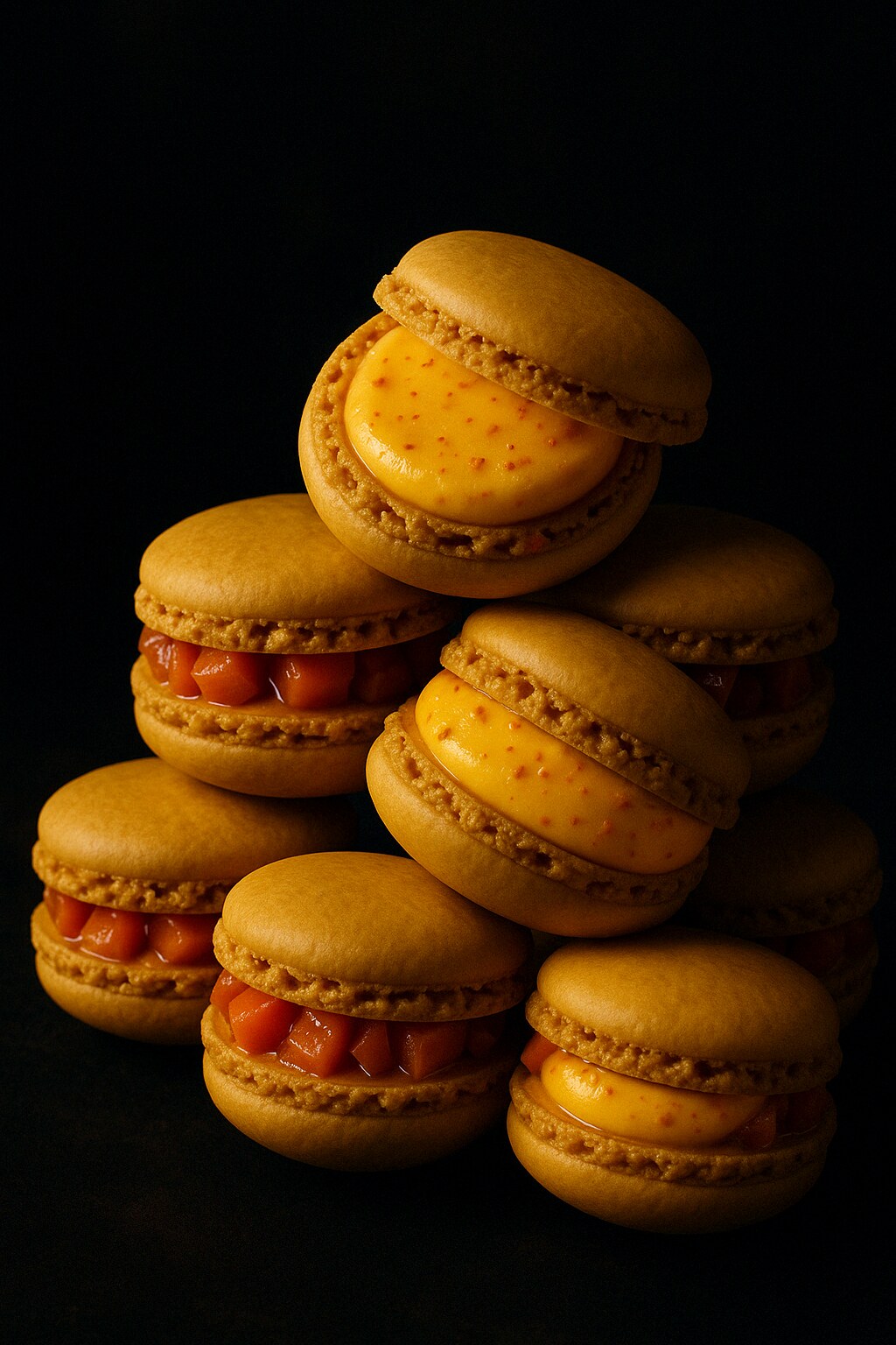 Carrot and Orange Macaron