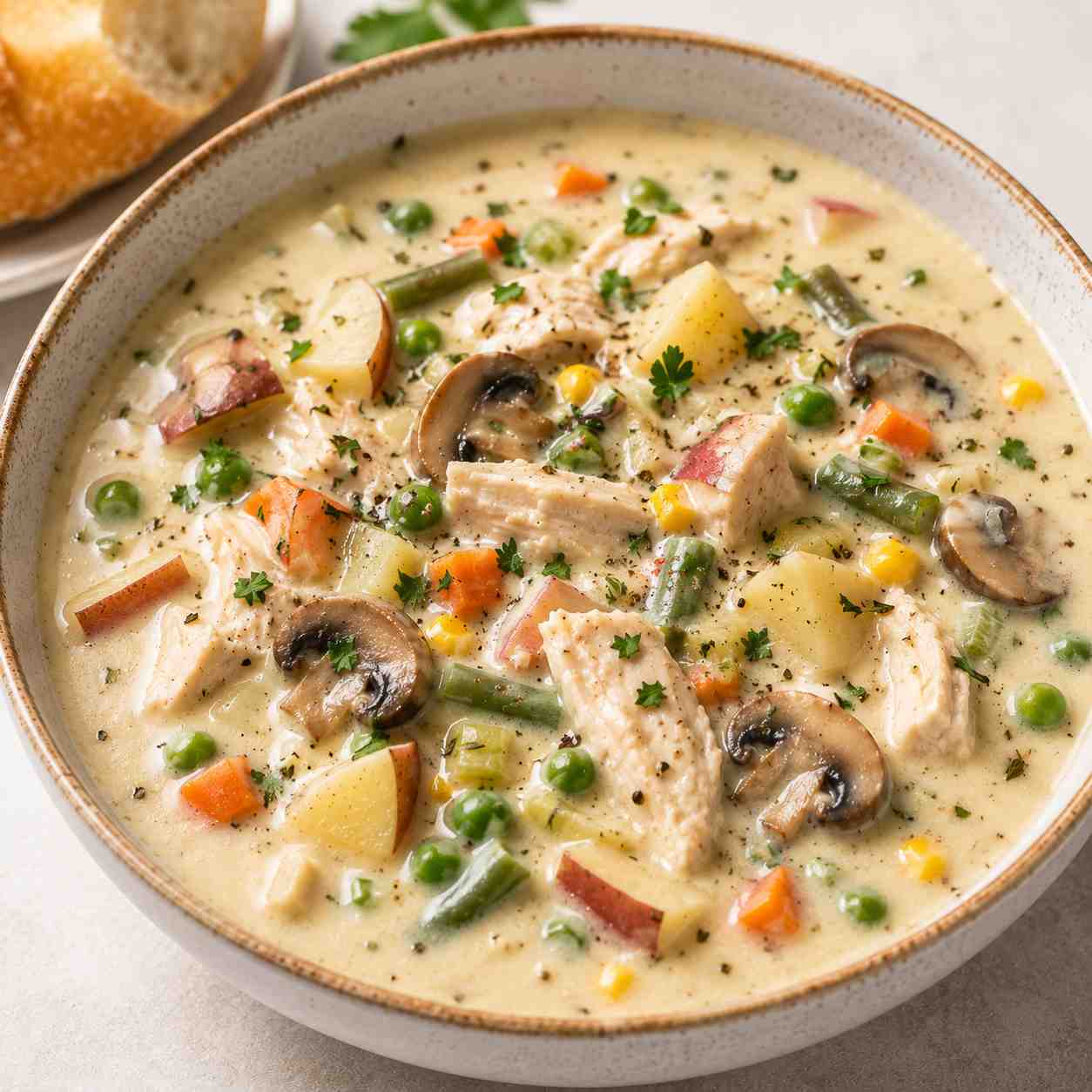 Creamy Chicken Pot Pie Soup