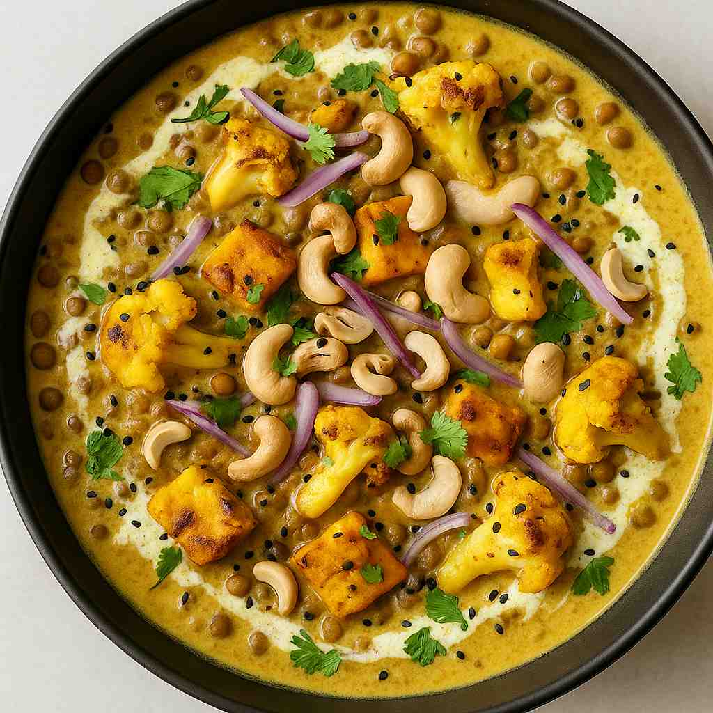 Creamy Lentil Tofu Korma