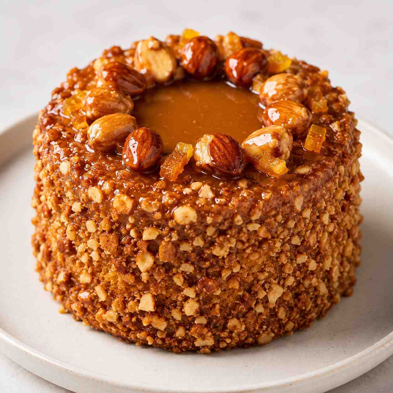 Dalliance — Hazelnut Pound Cake with Caramel & Orange