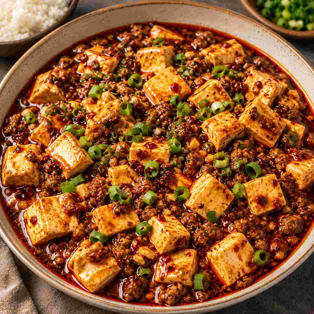 Fiery Sichuan Mapo Tofu