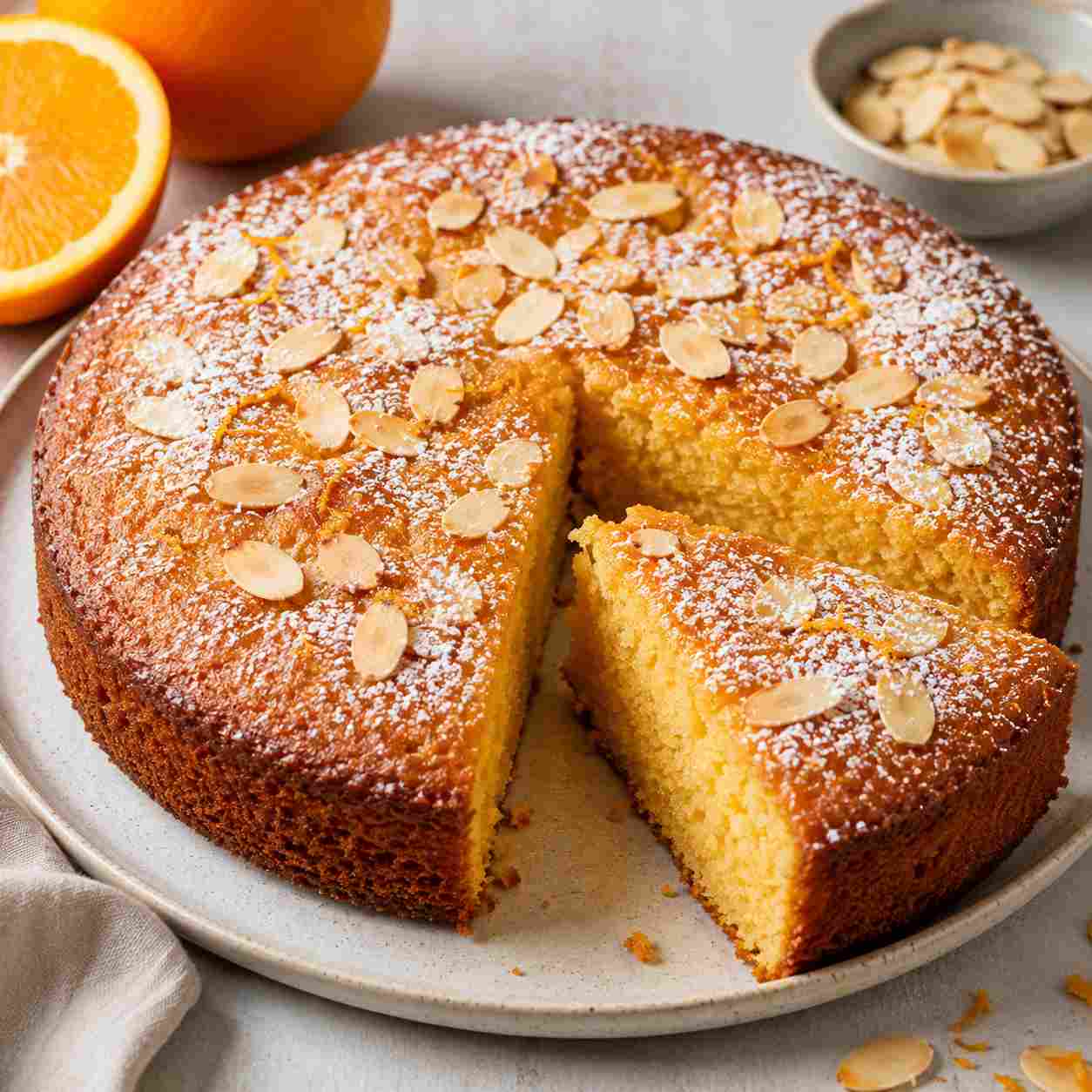 Flourless Orange Almond Cake 🍊 Gluten-Free & Moist
