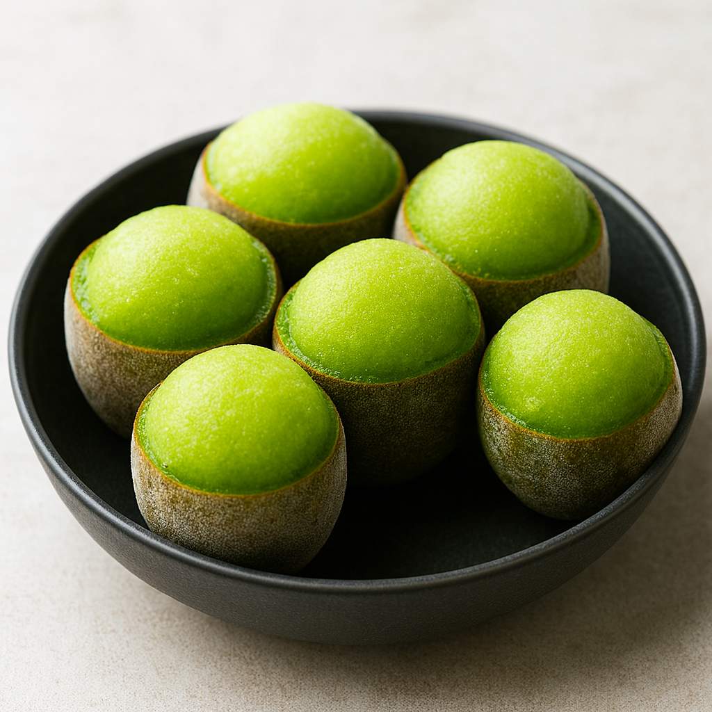 Frozen Kiwifruit Sorbet Cups