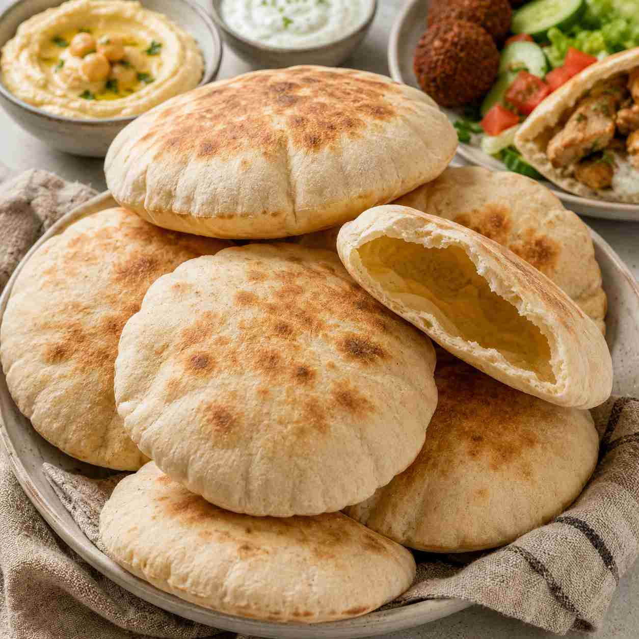 Fluffiest No-Oven Pita Bread Ever—Soft, Puffy & Foolproof!