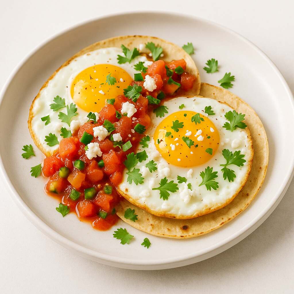 Huevos Rancheros with Fresh Tomato Jalapeno Salsa