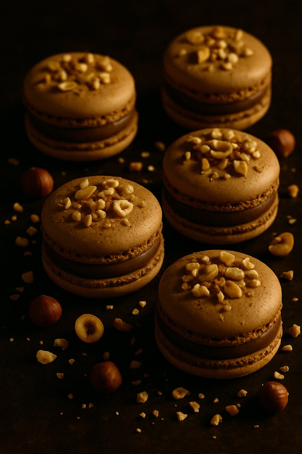 Infiniment Hazelnut Praline Macaron